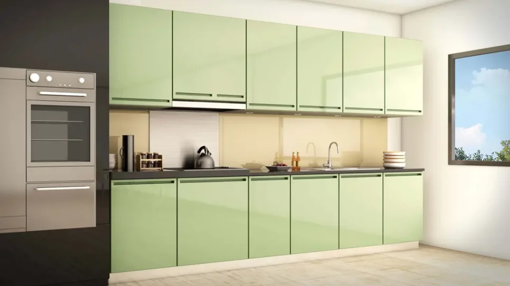 Best Modular Kitchen Dealers in Godrej Summit - Gurgaon - India 1 Kitchen Lacqured Glass Shutters Manufactures