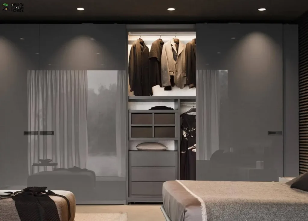 lacquer glass wardrobe Designs