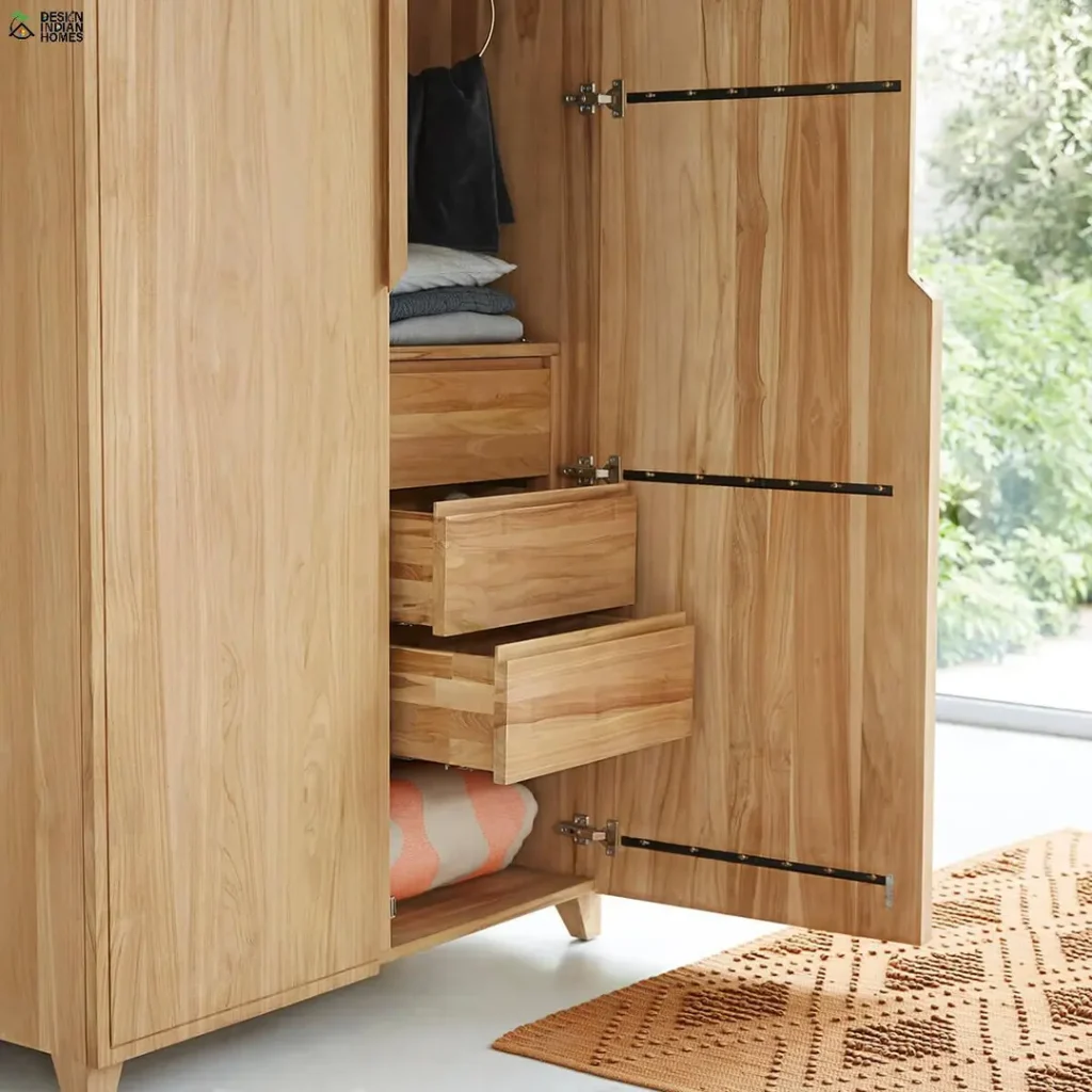 teak wood wardrobe Designs