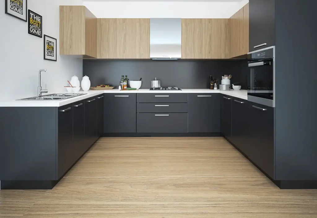 Pareena Om Apartment’S NO.1 INTERIOR & ARCHITECTURAL BRAND 1 u shape modular kitchen collection ideas images pictures manufacturers in delhi gurgaon noida india201